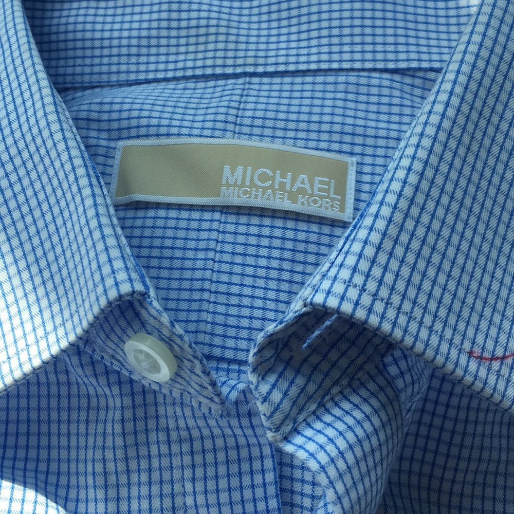 NWT!!Michael Kors!! Men’s front button up shirt.